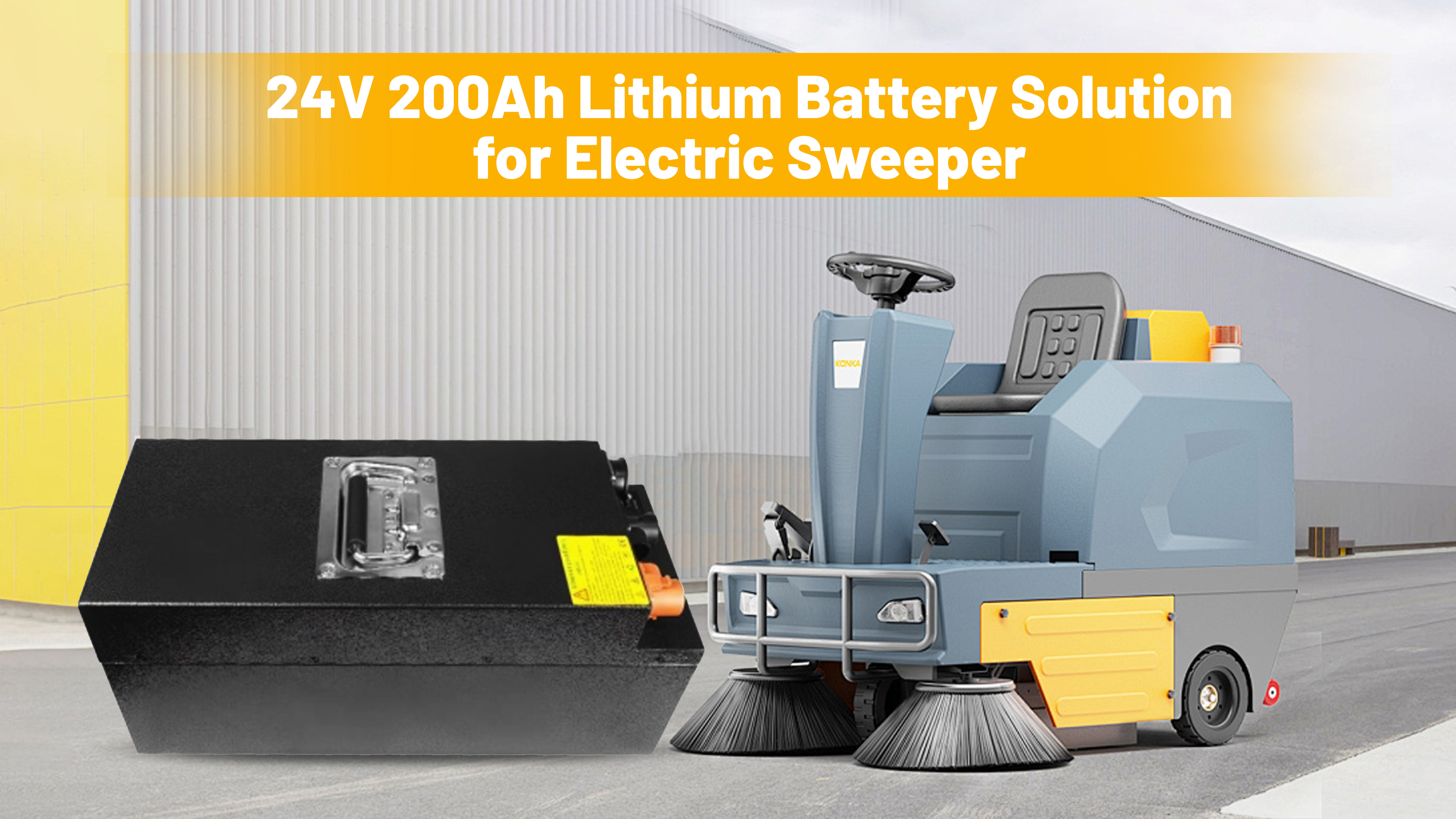 ultimo caso aziendale circa Soluzione a batteria LiFePO4 da 24V 200Ah per spazzatrici elettriche