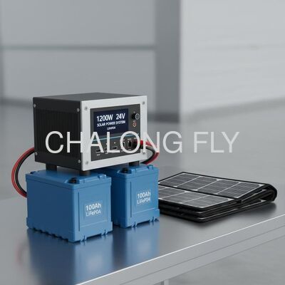 OEM ODM LiFePO4 Lithium Battery 1200W 24V Solar Power System With 100Ah Residential Energy Storage