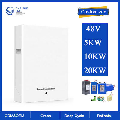 Sistema di batterie di memorizzazione a energia solare di sostegno del pacchetto 48V 100AH 200Ah della batteria della casa del ODM 5KW 10KW dell'OEM della batteria al litio LiFePo4
