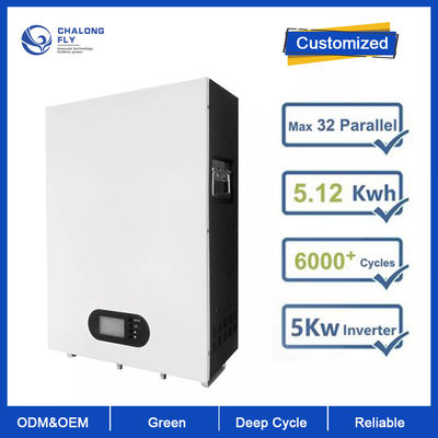 Capacità di Ion Solar Battery Pack Home 5KWH del litio del ODM 48V 100AH dell'OEM della batteria al litio LiFePo4 per il sistema energetico di sostegno