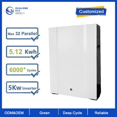 Batteria al litio LiFePO4 48V 100AH 200AH Batteria agli ioni di litio personalizzata 5KW 10KW Powerwall per sistema di accumulo solare domestico