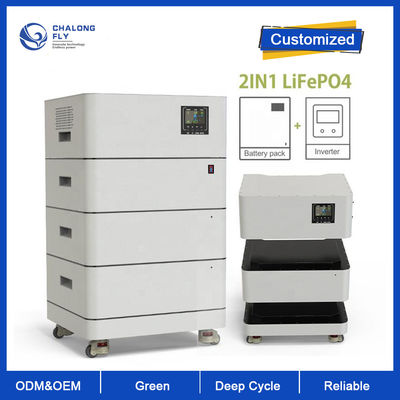 LiFePo4 batteria al litio TUTTO IN 1 batteria pronta per l'uso del ODM 10KW 15KW 20KW 48V LiFePO4 dell'OEM del contenitore di immagazzinamento dell'energia dello scaffale