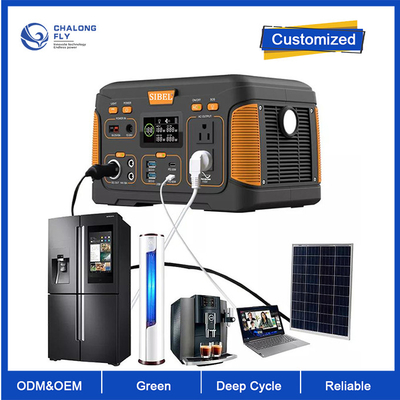 OEM ODM Batteria al litio LiFePO4 Stazione di energia solare portatile USB Tipo C DC AC OUTPUT batterie al litio
