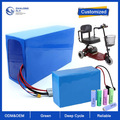 LiFePO4 batteria al litio OEM ODM 24V 36V 60V 72V 30AH 60AH 80AH 120AH batteria agli ioni di litio per e-scooter / sedia a rotelle