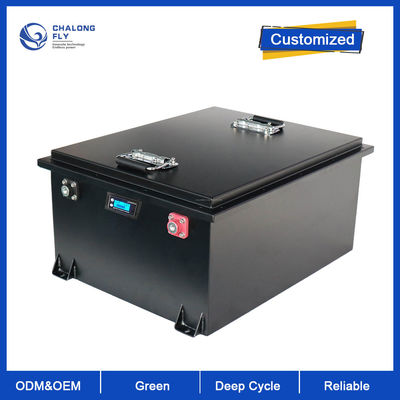 Batteria elettrica ricaricabile del carrello elevatore della batteria su misura batteria al litio del carretto di golf di LiFePo4 48V 72V 100AH 200AH 400AH