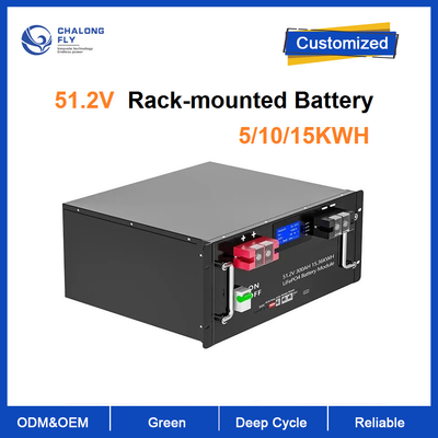 Litio a energia solare Ion Battery Renewable 48V 100AH 200AH 300Ah del sistema della casa del supporto di scaffale LiFePO4