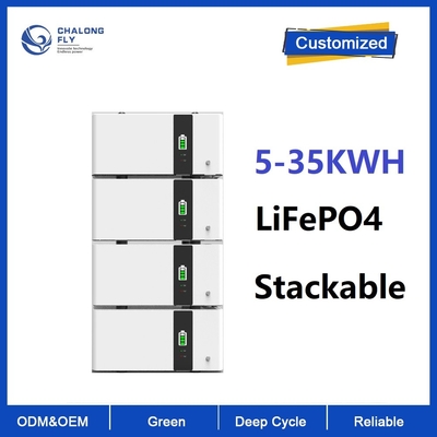 LiFePO4 10kwh litio accatastabile Ion Battery Pack 48v 200Ah 10KWH 15KWH 20KWH per il sistema di memorizzazione a energia solare 6000cycles