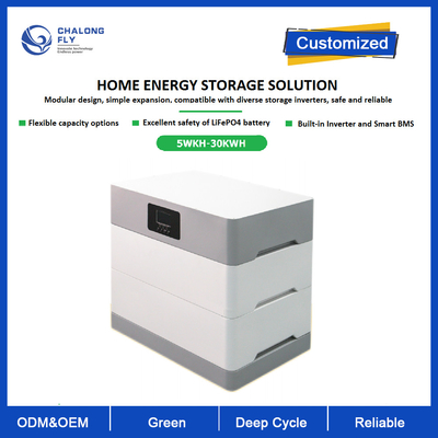 LifePO4 litio a energia solare Ion Battery 5kwh 10kwh 15kwh 20KWH 30KWH con il certificato dell'UL per ESS domestico