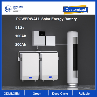pila secondaria di immagazzinamento dell'energia della casa di 48V 100Ah 200Ah 6000cycles 1C LiFePO4 ESS solare