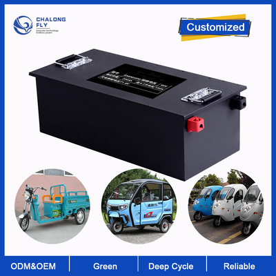 Batteria al litio LiFePO4 80AH 120AH 300AH 48V 60V 76V 96V Batteria agli ioni di litio per sedia a rotelle elettrica / triciclo