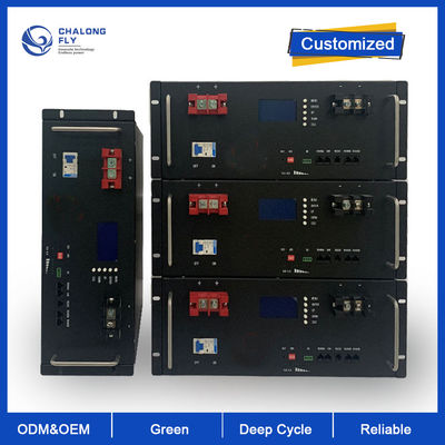 LiFePO4 Batteria al litio 48V 100AH 200AH Potenza di stoccaggio dell'energia Sistema solare Batteria agli ioni di litio