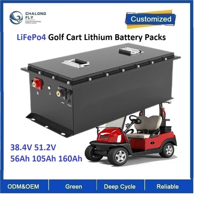 CLF OEM ODM ricaricabile LiFePo4 Golf Cart Lithium Battery Packs 38.4V 56Ah 105Ah 160Ah Truck Forklift Bus 6000cicli