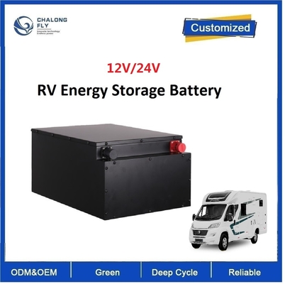 CLF Litio Ferro Fosfato ricaricabile LiFePO4 batteria pacchetto 100Ah 200Ah 300Ah 400Ah 12V 24V Per RV Camper Boat