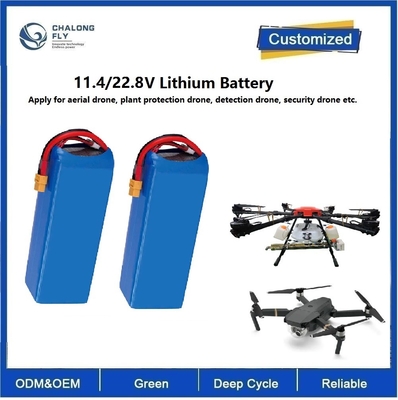 22000mAh LiFePO4 NCM 22.8V 33V 43.2V 6S 12s Batteria agli ioni di litio per droni di rilevamento aereo