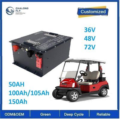 CLF OEM 48V 100Ah batteria per carrello da golf con batteria al litio di grado A e 4000 cicli di vita