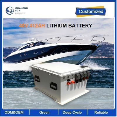 OEM ODM LiFePO4 batteria al litio ad alta tensione per imbarcazioni marine 48v 412ah 21kwh IP67 impermeabile con raffreddamento liquido per navi marine