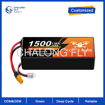 Batteria per drone UAV al litio polimero 2S1P 7,4V 1500mAh durevole con supporto OEM/ODM
