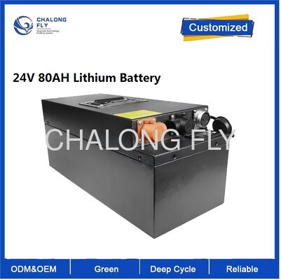 CLF Batteria al litio quadrata 24V 80Ah Batteria esterna agli ioni di litio ad alta potenza