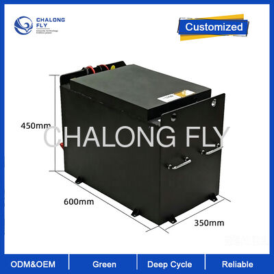 Batteria compatta per carrello elevatore LiFePO4 48V 400Ah 155Wh/kg Densità ad alta energia Design sottile Autonomia estesa industriale