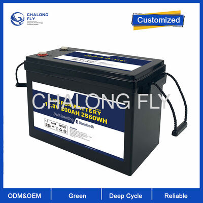 Batteria 12V 300Ah LiFePO4 RV con 6000+ cicli 90% scarica profonda e BMS integrato per il solare off-grid