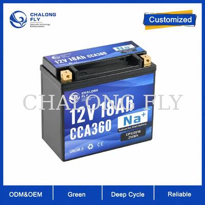 12.8V 18Ah 360CCA LiFePO4 Batteria di avvio per motociclette per applicazioni sportive