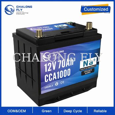 Batteria per auto agli ioni di sodio da 12V 70Ah 1000CCA per autovetture e flotte urbane