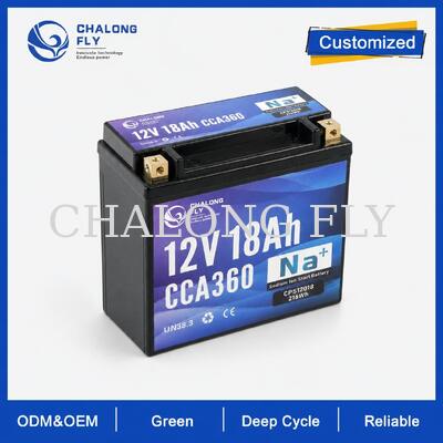 Batteria di avviamento per moto al sodio-ione da 12V 18Ah 360CCA per touring e climi freddi
