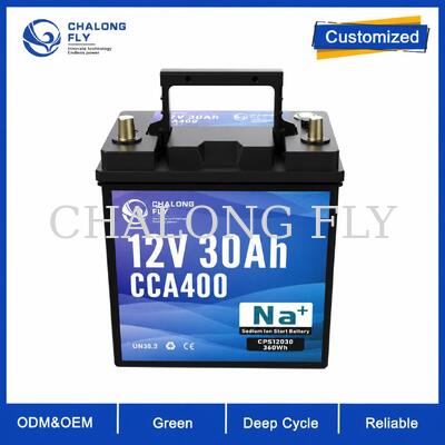 12.8V 30Ah 400CCA Batteria di avviamento al sodio-ione per moto d'acqua e barche da pesca