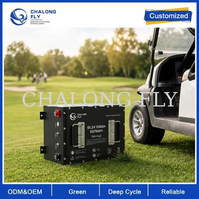 Batteria a corrente elevata LiFePO4 da golf 105Ah e 160Ah per carichi pesanti e arrampicata